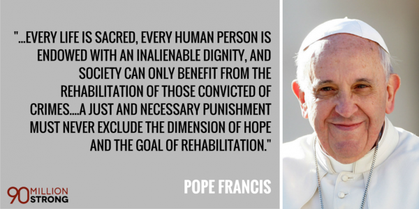 #NEWS: Pope Francis Calls on the U.S. Congress to Abolish the Death Penalty